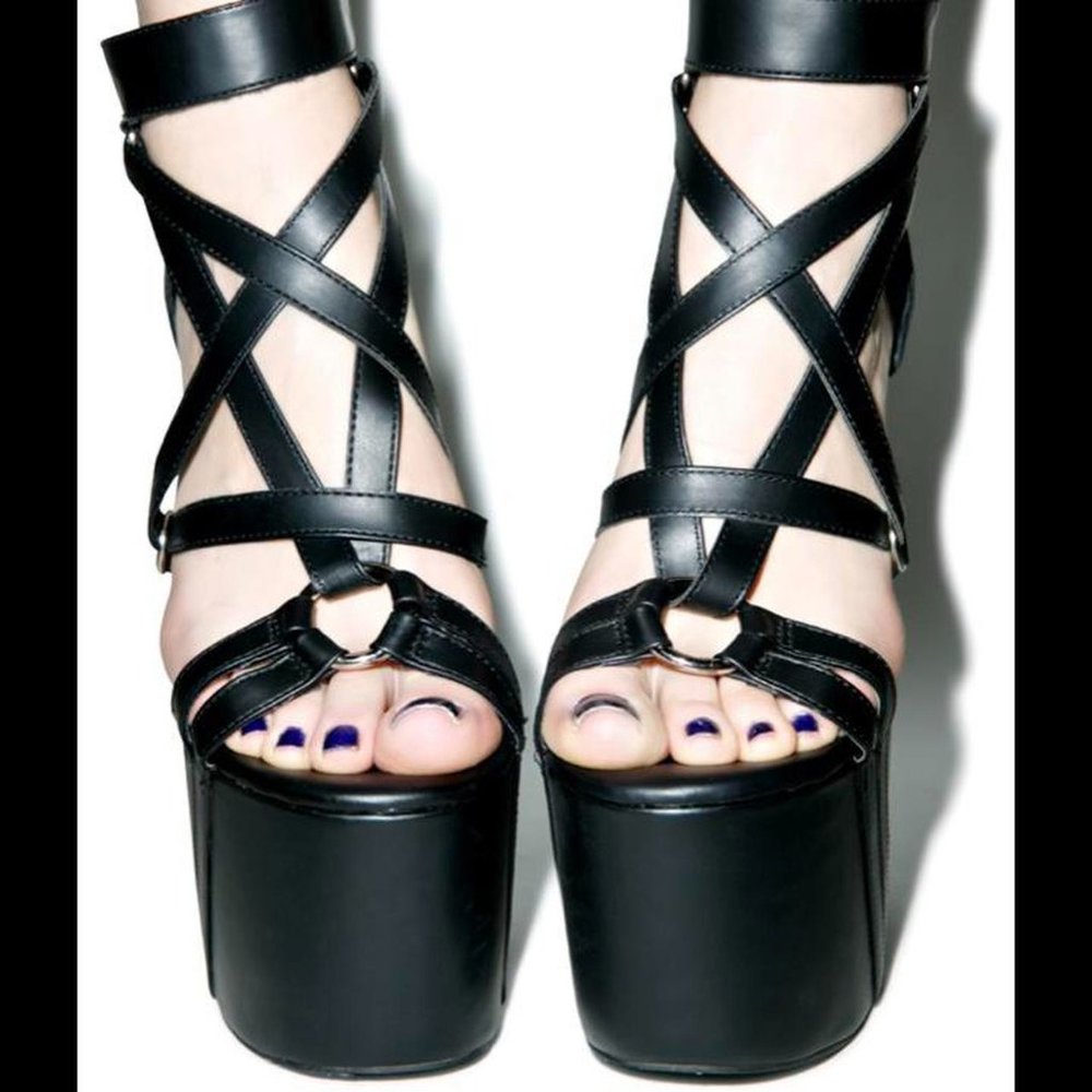 Pentagram Strappy Sandals (on hold)